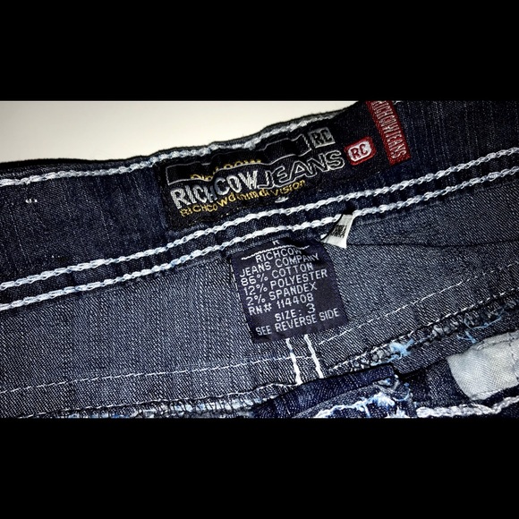 RICHCOW Jean Shorts with rhinestone detail - Picture 4 of 5